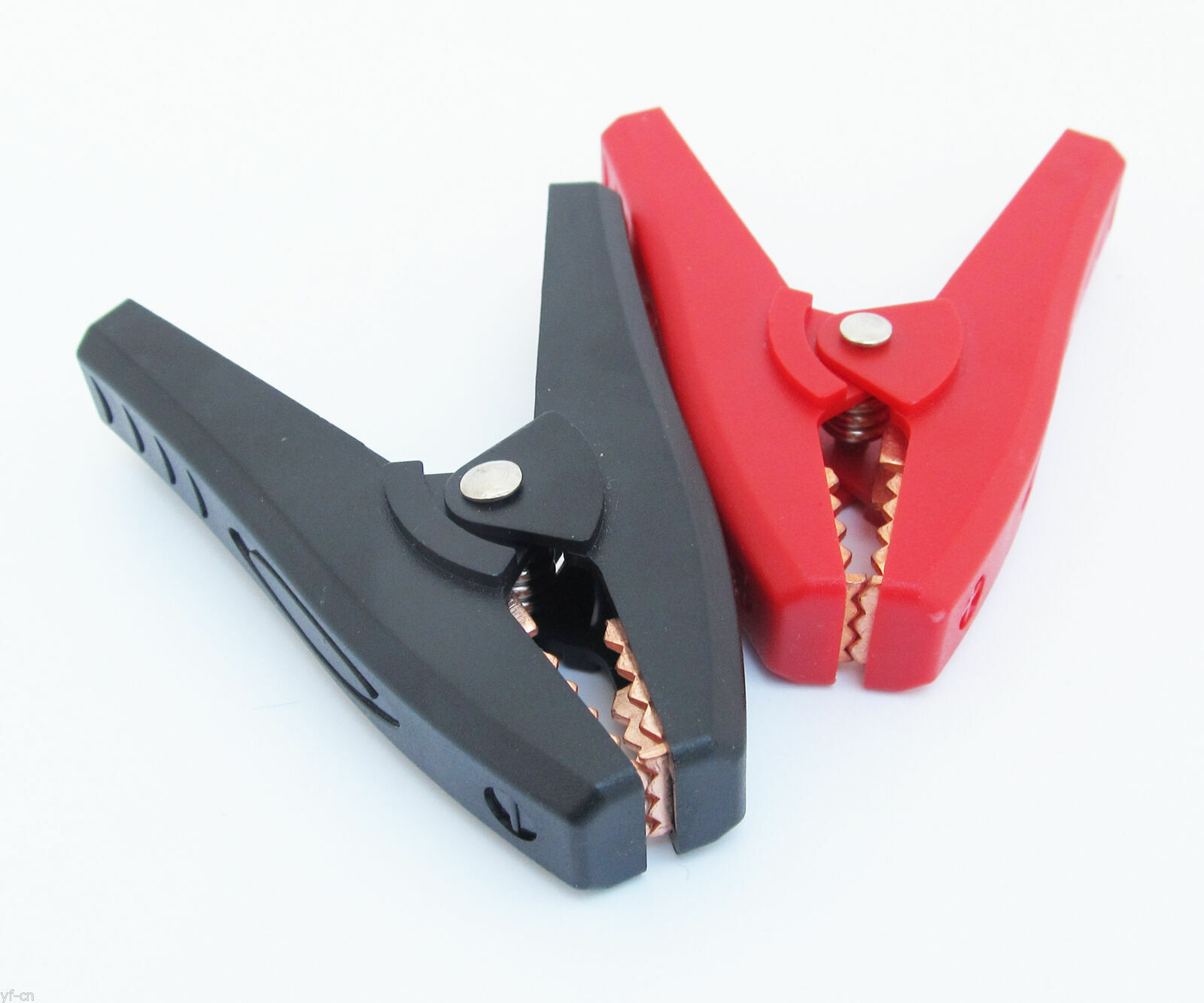 1Pair Car Battery Clip Alligator clips Plastic Emergency Charger Clamp