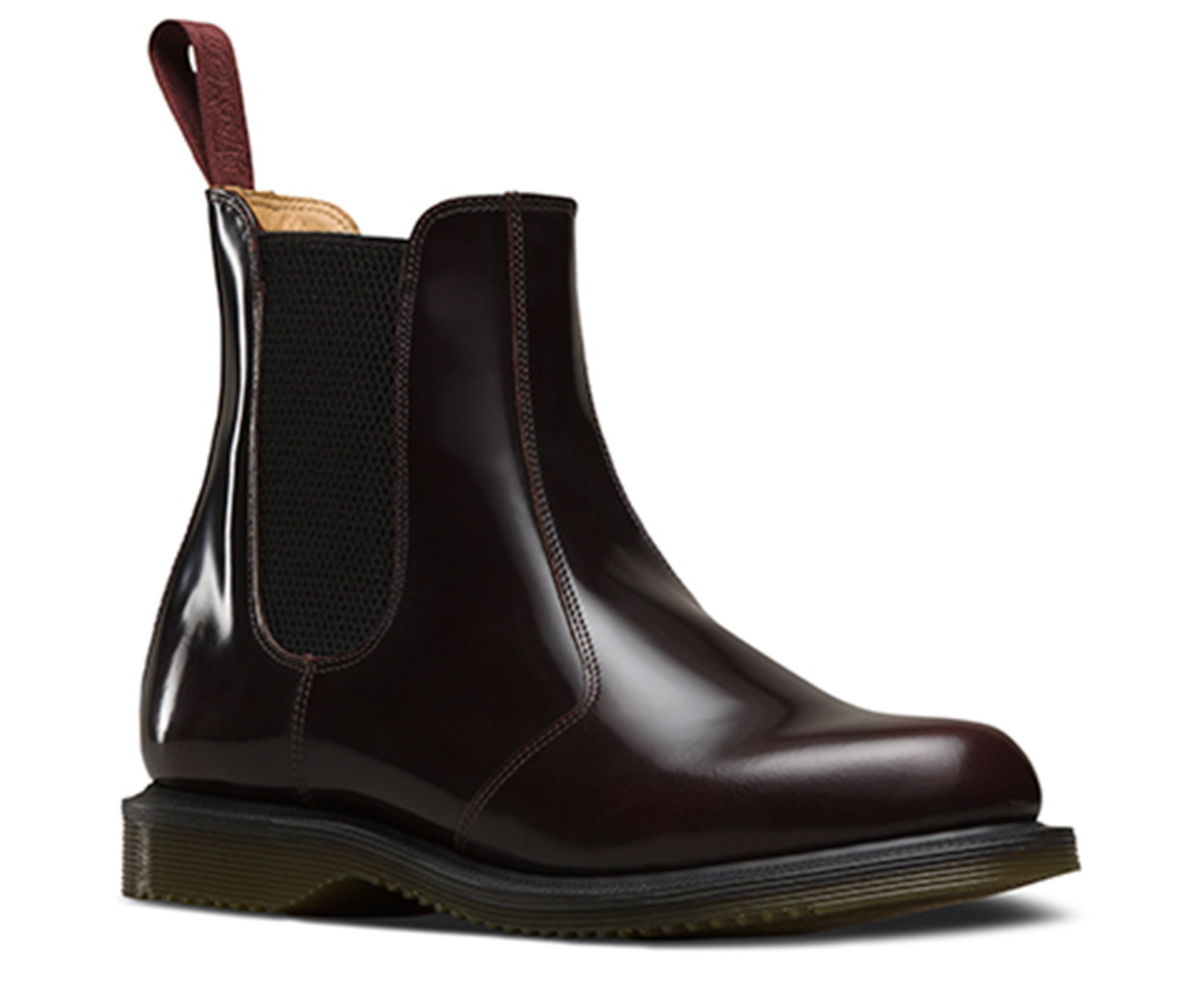 dr martens burgundy kensington flora chelsea boots