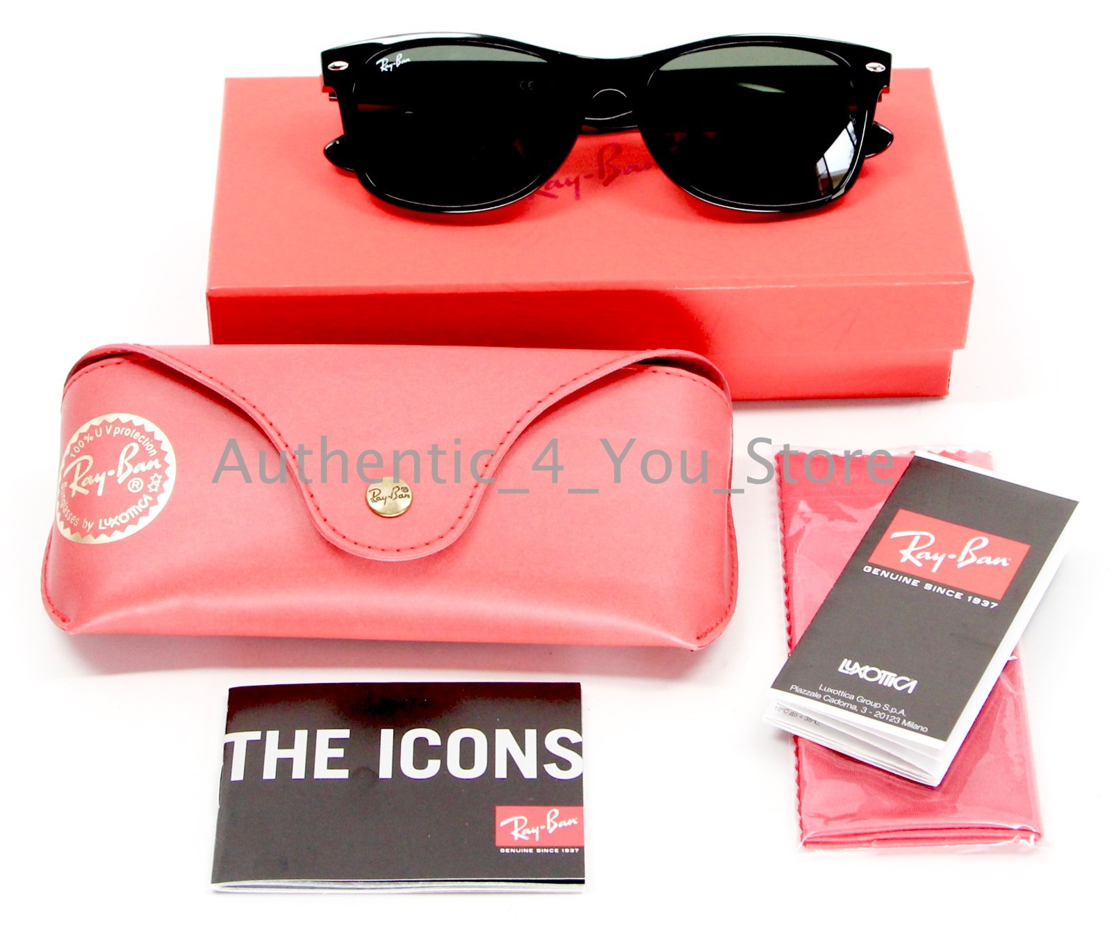 Pre-owned Ray Ban 2016 Disney Mickey Mouse  Wayfarer Sunglasses Limited Edition Of 2000 In Black