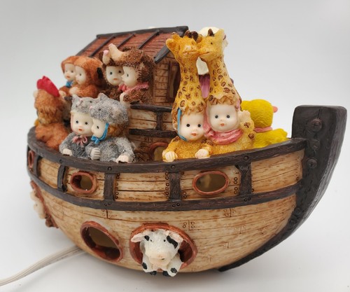 Anne Geddes Noah's Ark Night Light Baby Faces Nursery Room L