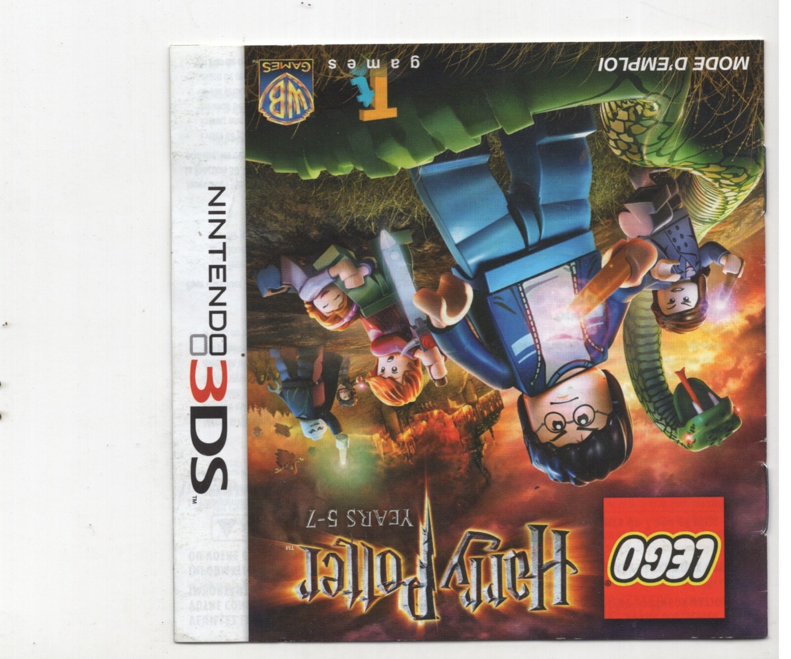 Lego Harry Potter Years 5 - 7 Nintendo 3DS MANUAL ONLY NO