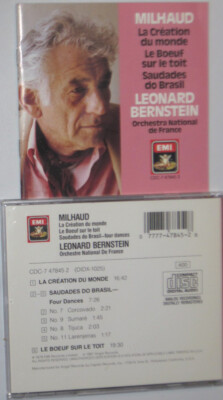 BERNSTEIN conducts MILHAUD: La Creation du Monde, Le Boeuf sur le Toit, Saudades