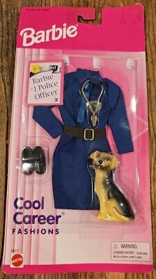 Barbie #1 Police Officer Cool Career Fashions Clothes Dog Vintage 1996 Cop K9 