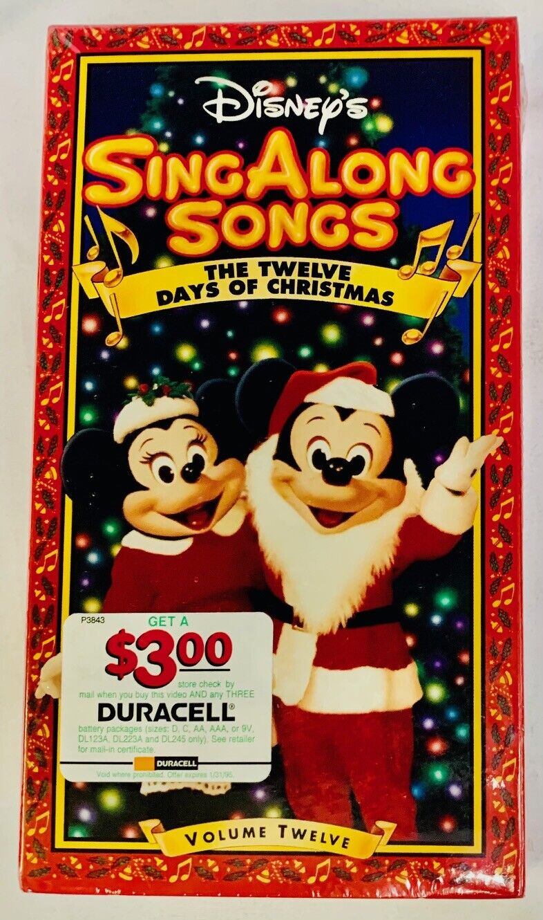 Disneys Sing Along Songs: The Twelve Days of Christmas (VHS, 1997) - NEW SEALED Disneys Sing Along Songs: The Twelve Days of Christmas (VHS, 1997) - NEW SEALED