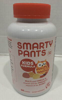 Smarty Pants Kids Formula Multivitamin & Omega 3s, Vitamin K, D3,Zinc 90 Gummies