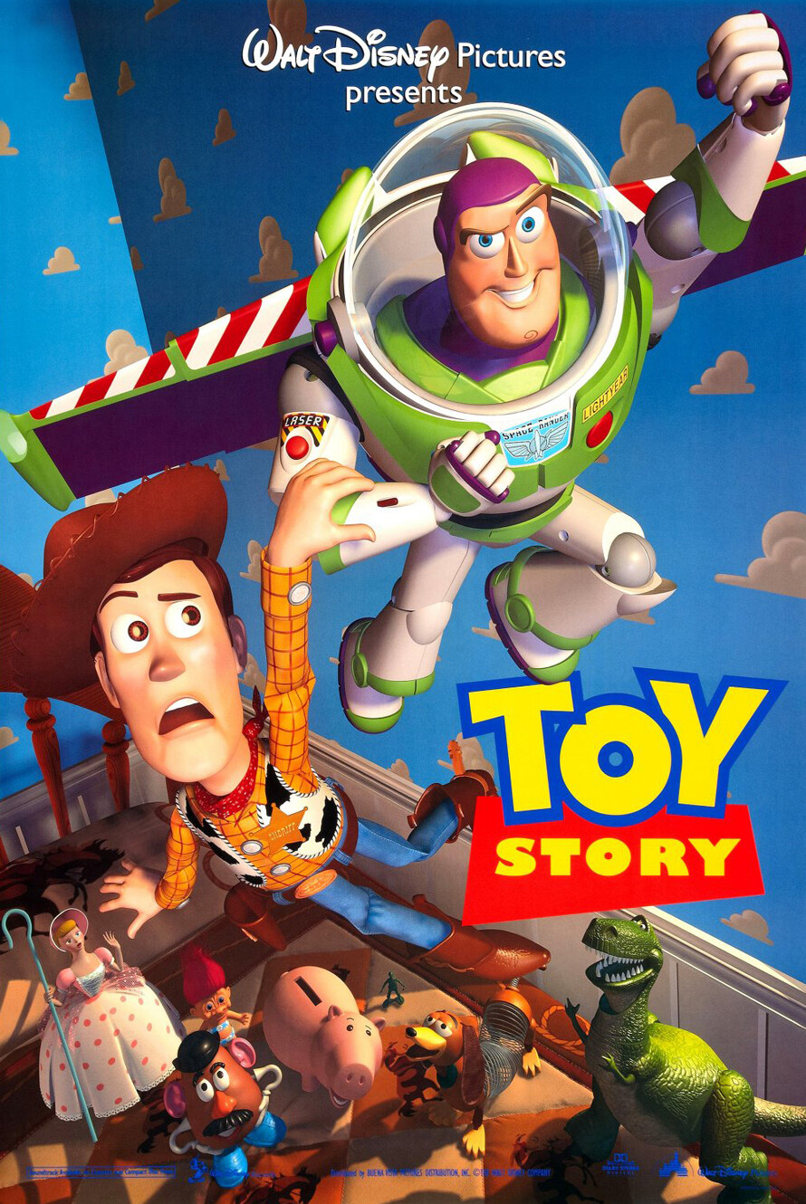 その他 PIXAR Toy Story Poster Figure TOY STORY MOVIE POSTER DS 2 Sided 27x40 DISNEY WOODY and