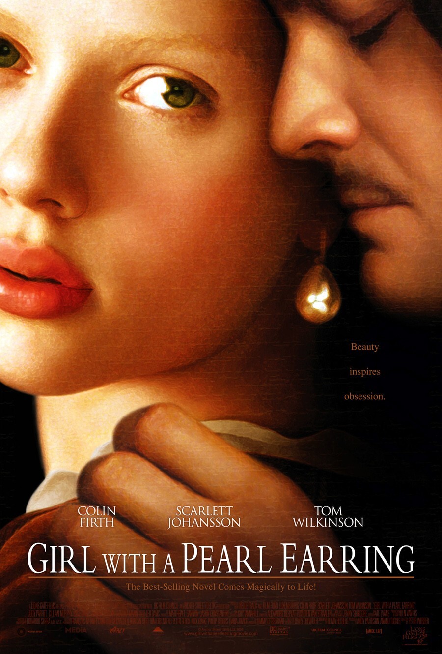 GIRL WITH THE PEARL EARRING MOVIE POSTER DS ORIGINAL VF