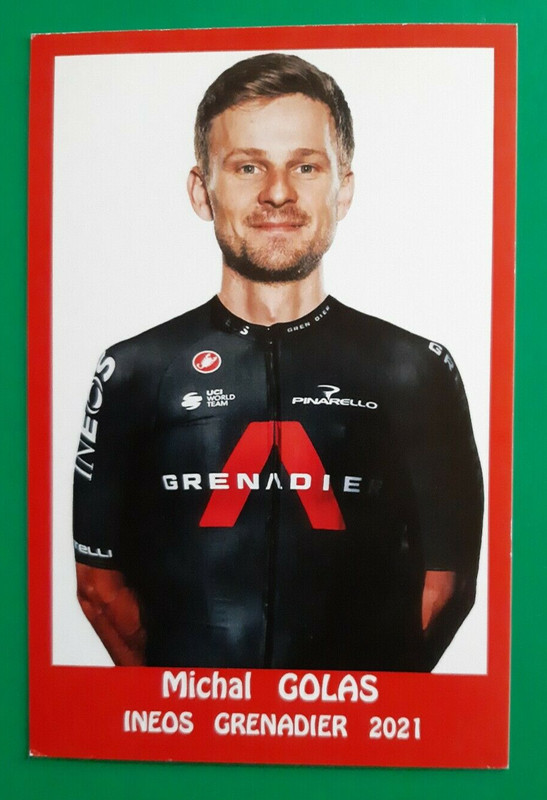 Cyclisme Carte Cycliste Michal Golas  Ã©Quipe Ineos Grenadier 2021