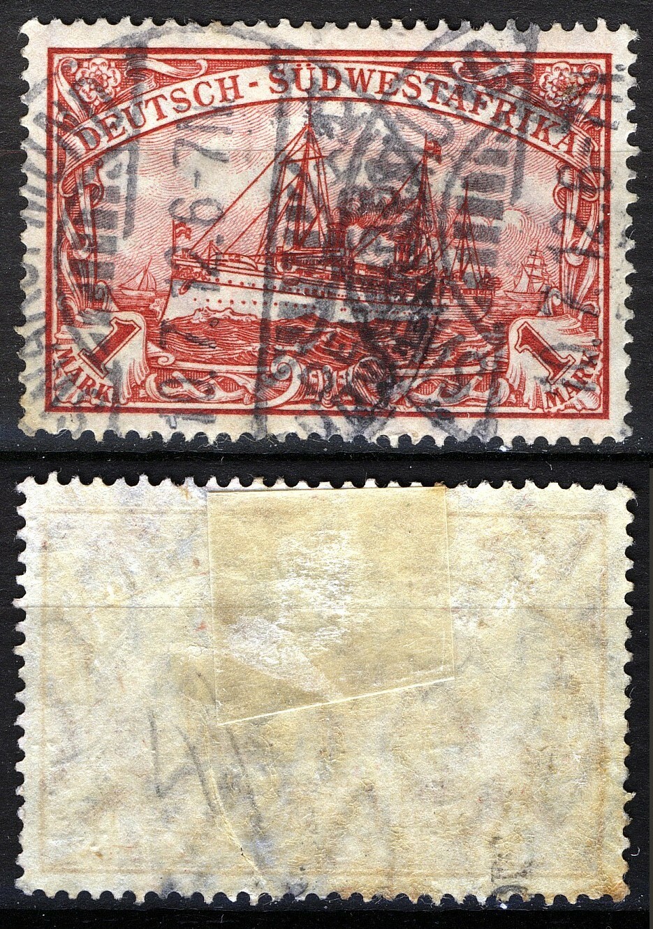German Southwest Africa 1906-19, 1 Mark Imperial Yacht P26