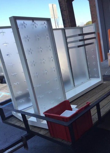 Retail adjustable Store Shelving Nice made of Wood, and Steel,Tons Of Extras