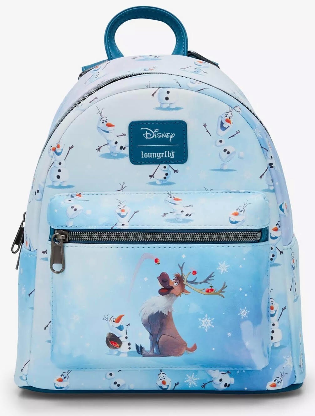 レア商品 LOUNGEFLY FROZEN クリストフ＆ スヴェン リュック Loungefly Disney Frozen Olaf & Sven All-Over-Print Mini