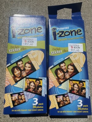 POLAROID i-ZONE 72 PHOTOS INSTANT STICKER FILM EX) 12/01
