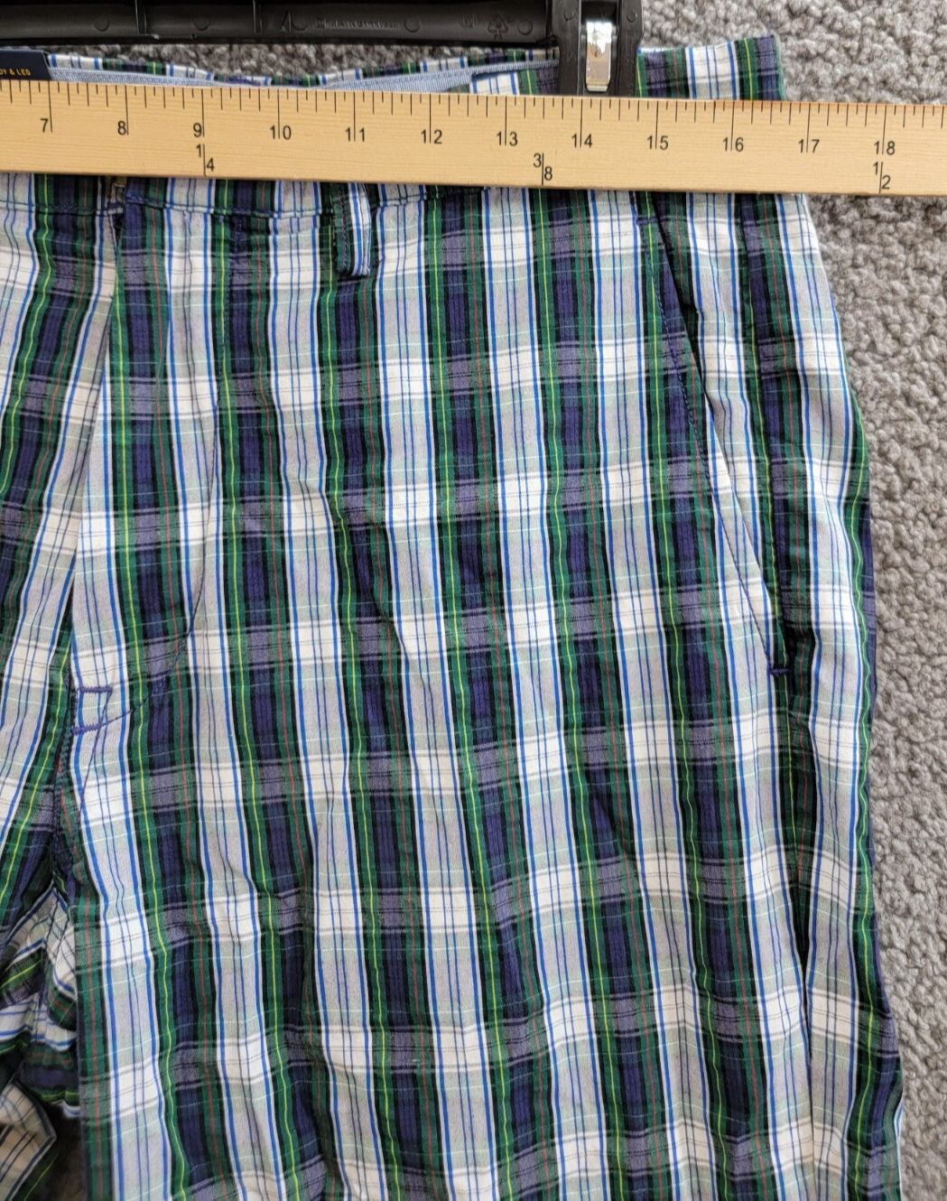 Polo Ralph Lauren Classic-Fit Seersucker Pants Men's 32/32 White/Navy Belt Loops - Picture 5 of 17