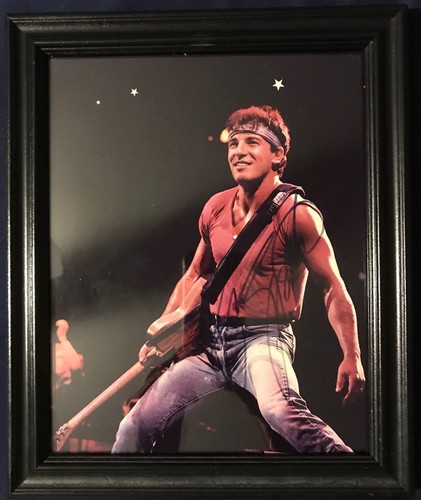 BRUCE SPRINGSTEEN (8 & 10 Photo) Signed autograph framed display with COA