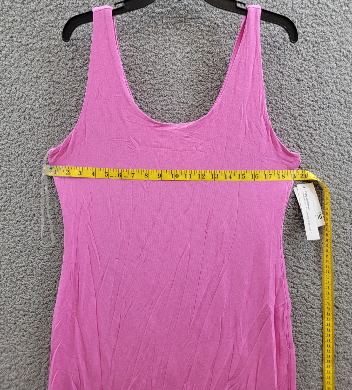 Bar III Petite Scoop-Neck Sleeveless Jersey Midi Dress Women's PXL Wild Pink - Picture 7 of 15