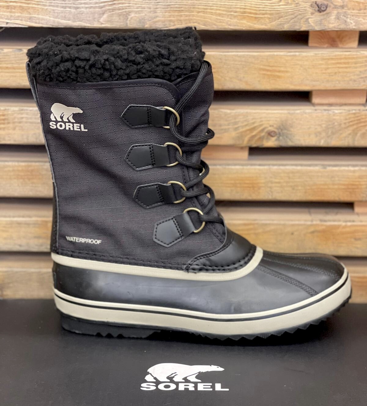 Sorel Men's 1964 Pac Nylon Winter Waterproof Boots Black