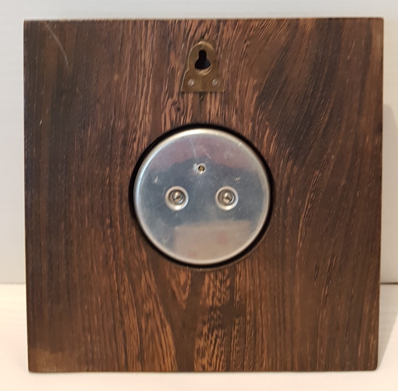 Vintage British Made Art Deco Style Wall Barometer Wooden Frame