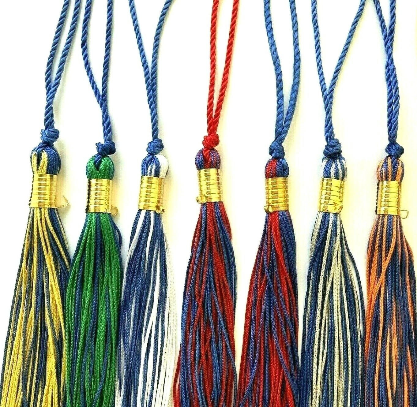 GRADUATION 2 COLOR TASSEL & YEAR CHARM 1988 1989 1990 1991