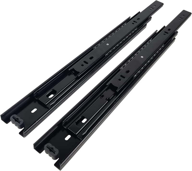 KUANMIN 5 Pairs of 10 Inch Drawer Slides, Black Heavy Duty Drawer Slides, 10 Inc