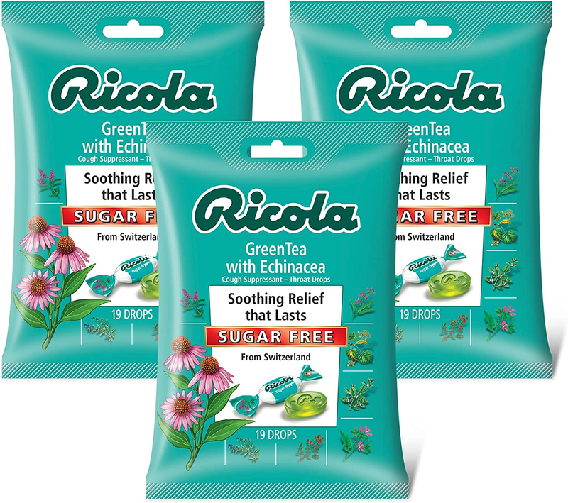 With Echinacea Cough Suppressant Throat Drops 19ct B