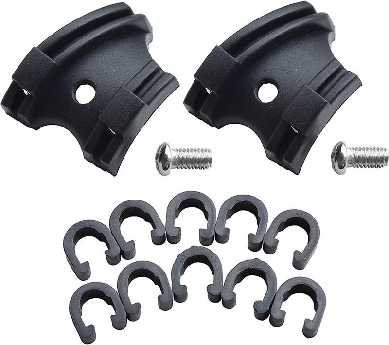 Bottom Bracket Cable Guide Plate 2pcs+ 10pcs C-clips Clamps Housing Hose