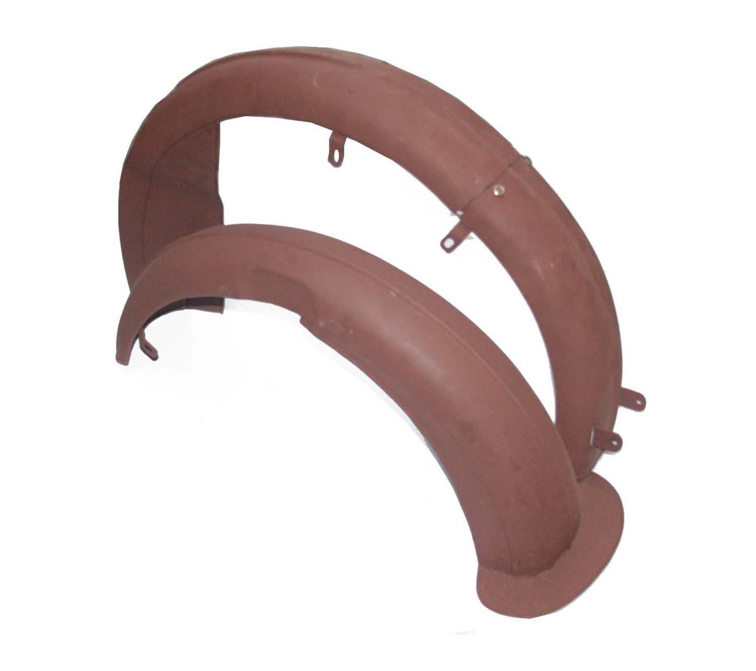 Mac Mov Front Rear Bare Metal Mudguard Fender Set for Velocette Motorcycle 