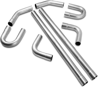 8pc 2.5'' inch Stainless Steel T304 Custom Mandrel Exhaust Pipe Straight Bend Kit