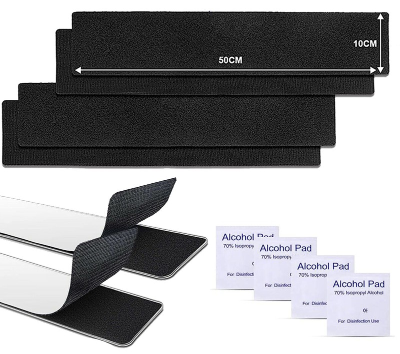 2x Kennzeichenhalter Klett Rahmenlos Auto Nummernschildhalter Kfz Kennzeichen