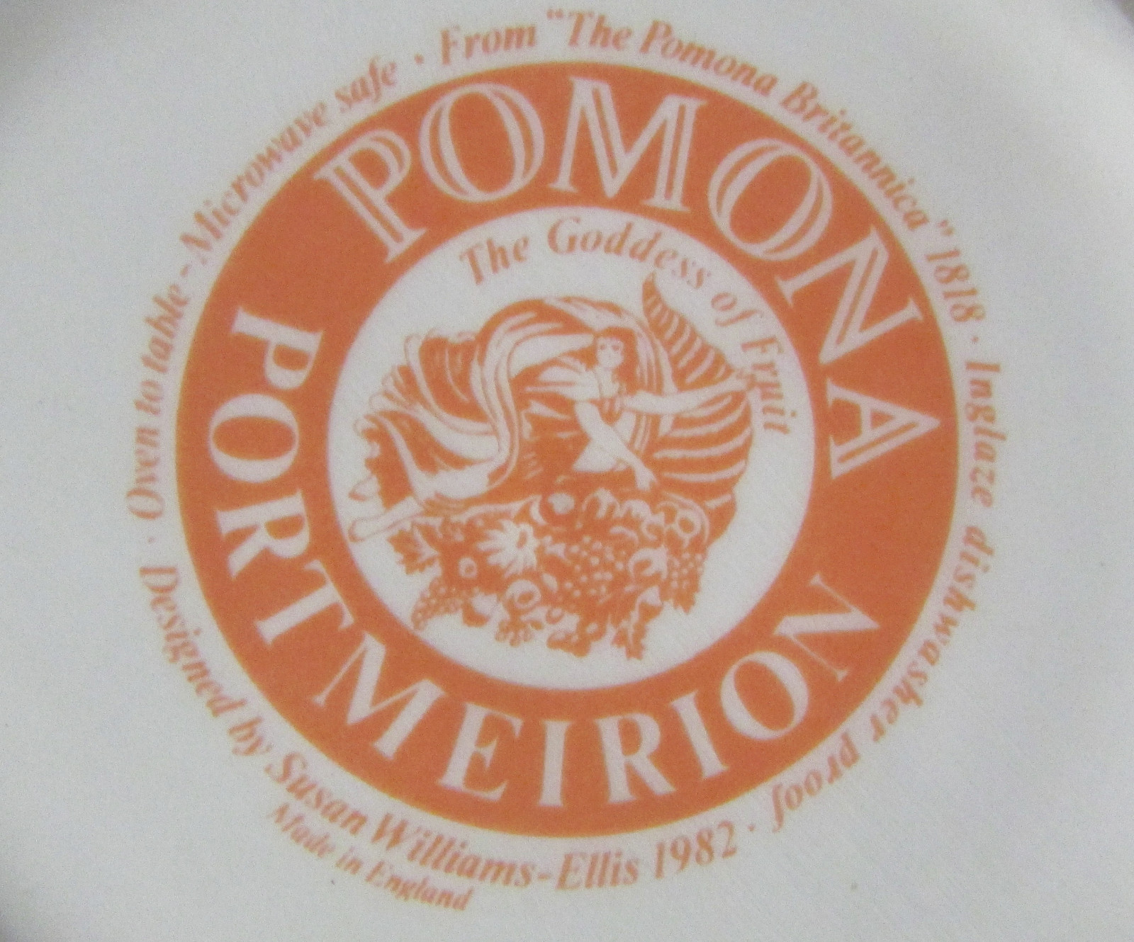 Portmeirion container hoary morning apple Susan Williams Ellis made in England