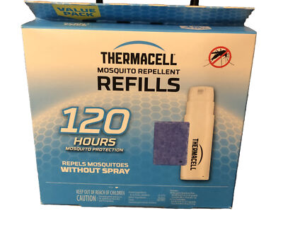 Thermacell Mosquito Repellent Refills, 120 Hours 10 Cartridges 30 Repellent Mats