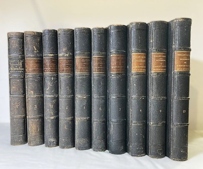VIOLLET-LE-DUC Dictionnaire de l'Architecture du XIe au XVIe siècle. 10 volumes