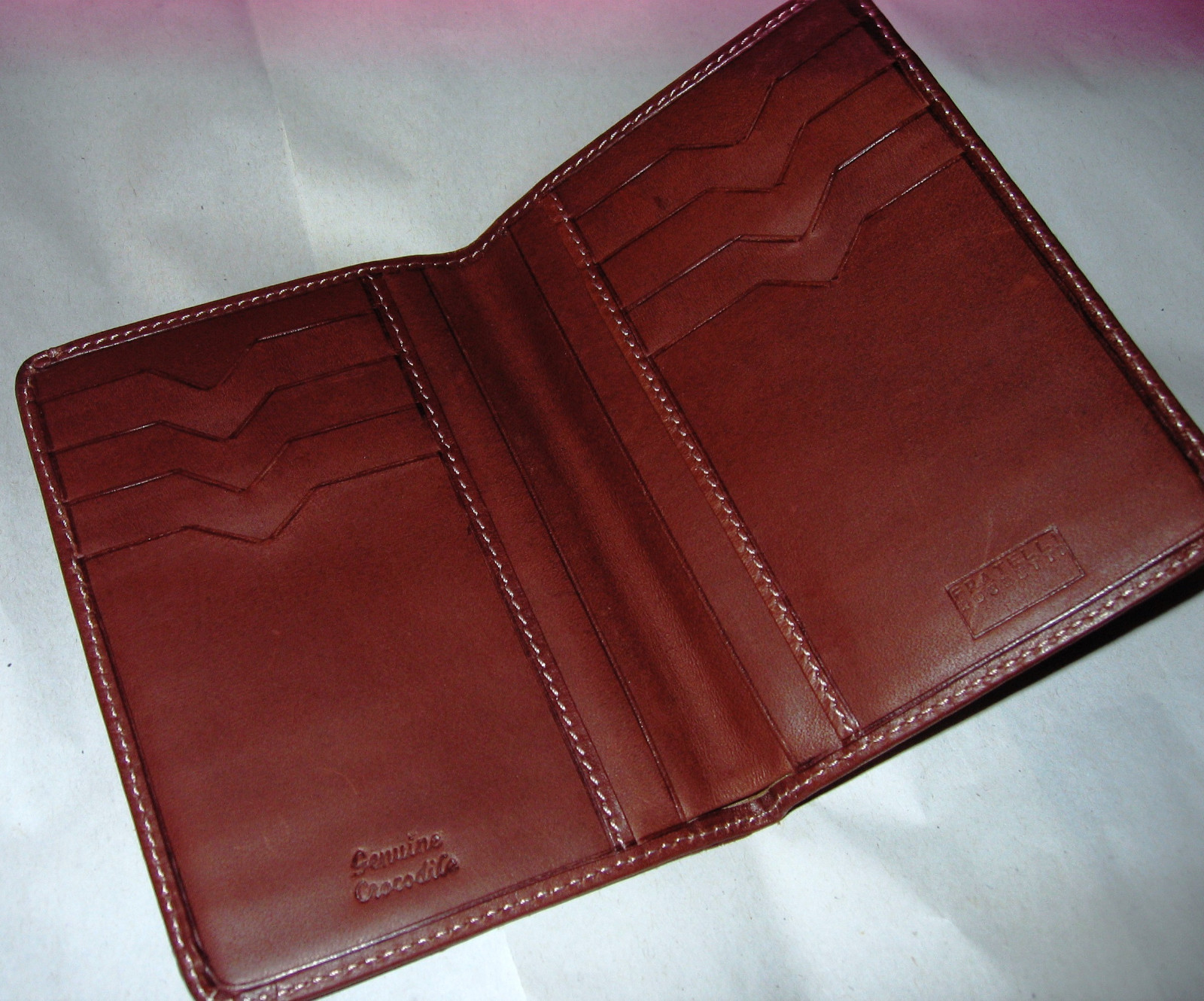 Fratelli Rossetti New Crocodile Wallet (Brown)