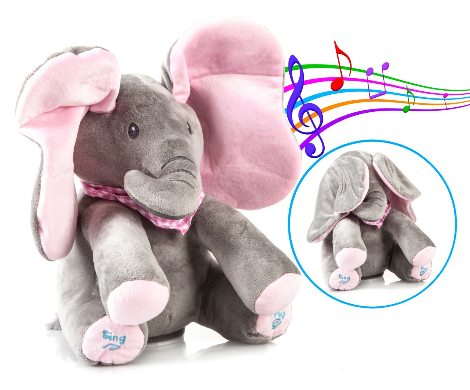 singing elephant baby toy