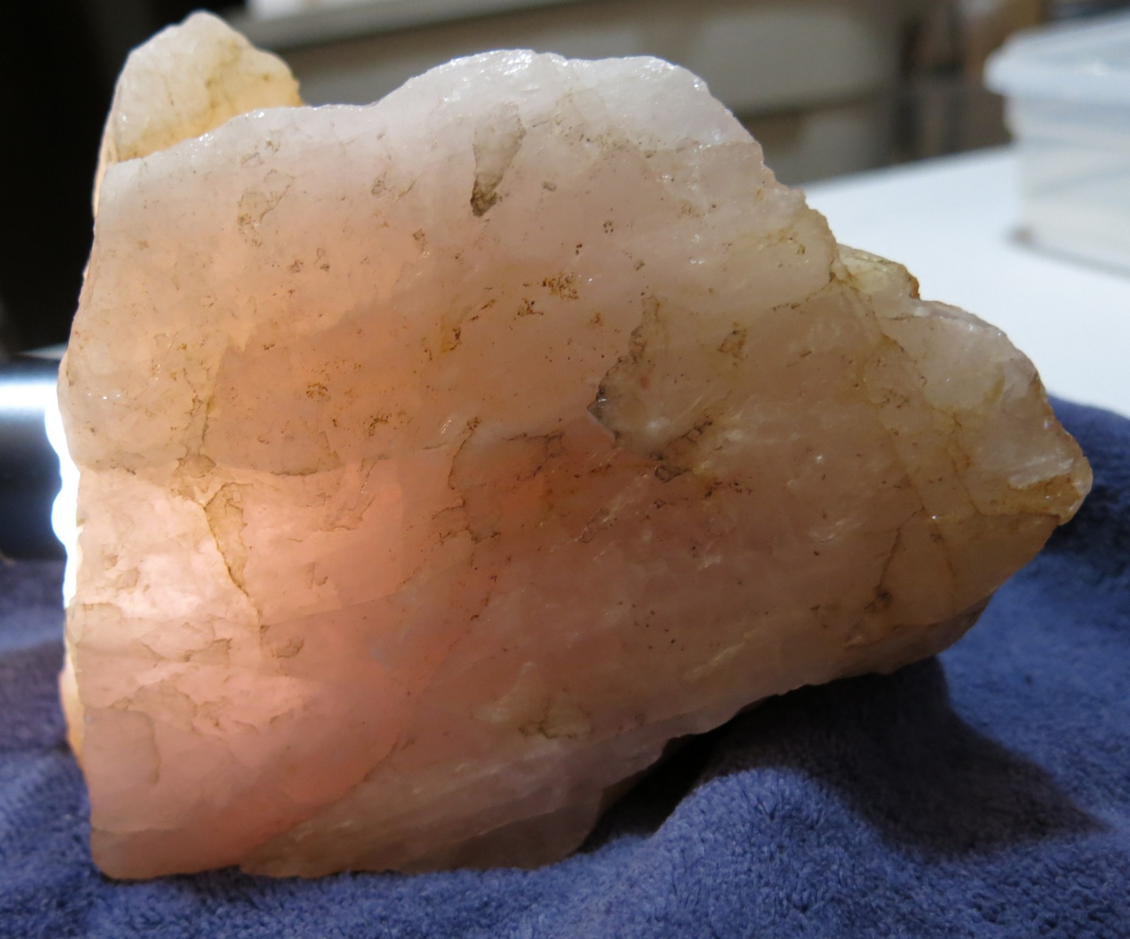 Large Rose Quartz Natural/Rough/Raw Specimen 1814g LOVE STONE