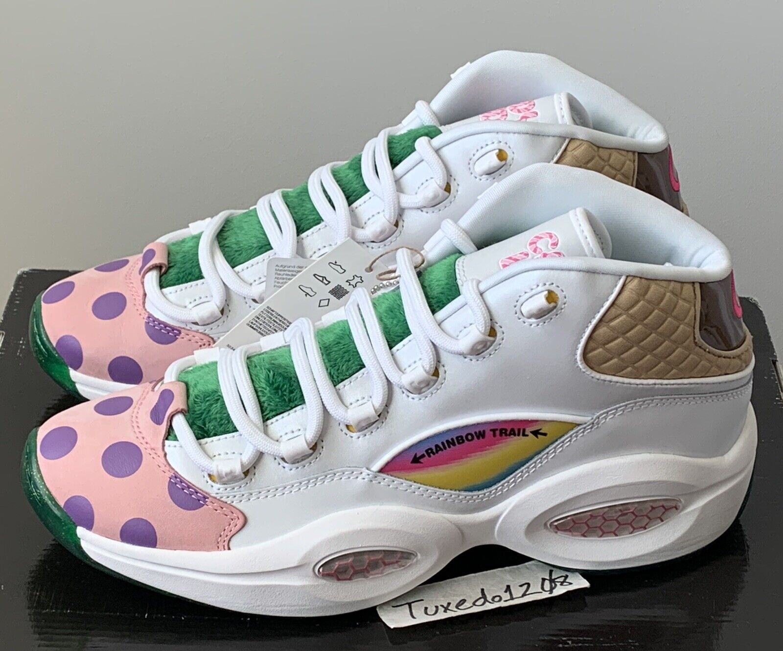 DS Reebok Question Mid sz9.5 Candy Land hasbro answer 4 DS Reebok Question Mid sz9.5 Candy Land hasbro answer 4