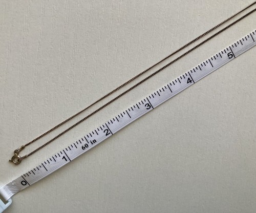 Sterling Silver Solid Round Pendant Curb Chain 18” Necklace Vintage 925 Signed