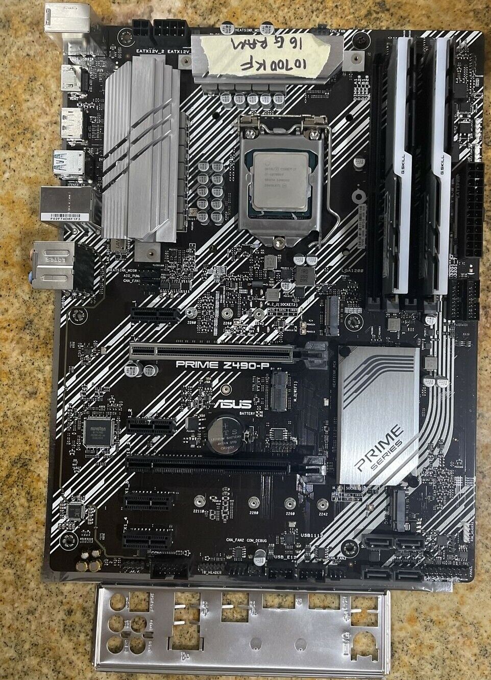 COMBO ASUS PRIME Z490-P LGA 1200 + Intel Core i7 10700KF + 16 GB RGB DDR4 RAM COMBO ASUS PRIME Z490-P LGA 1200 + Intel Core i7 10700KF + 16 GB RGB DDR4 RAM