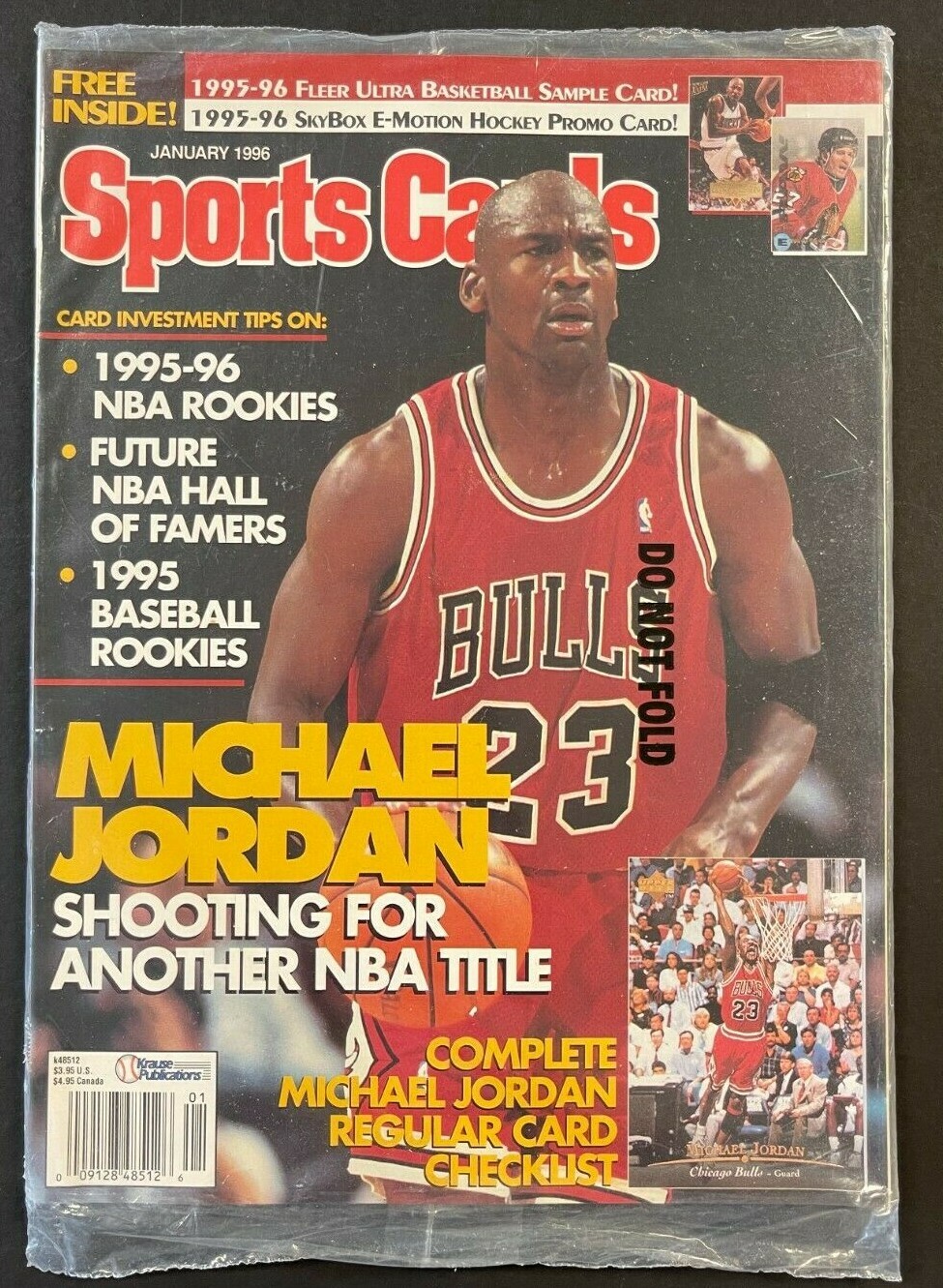 1996 JAN MICHAEL JORDAN SPORTS CARDS SEALED MAGAZINE FREE