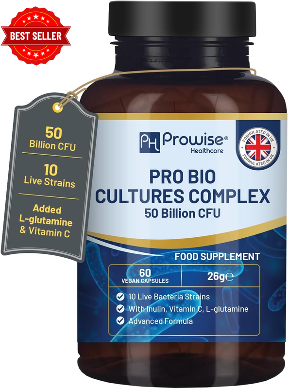 Bio Cultures Complex Probiotics and Prebiotics - 50 Billion CFU - 10 Live Bacter