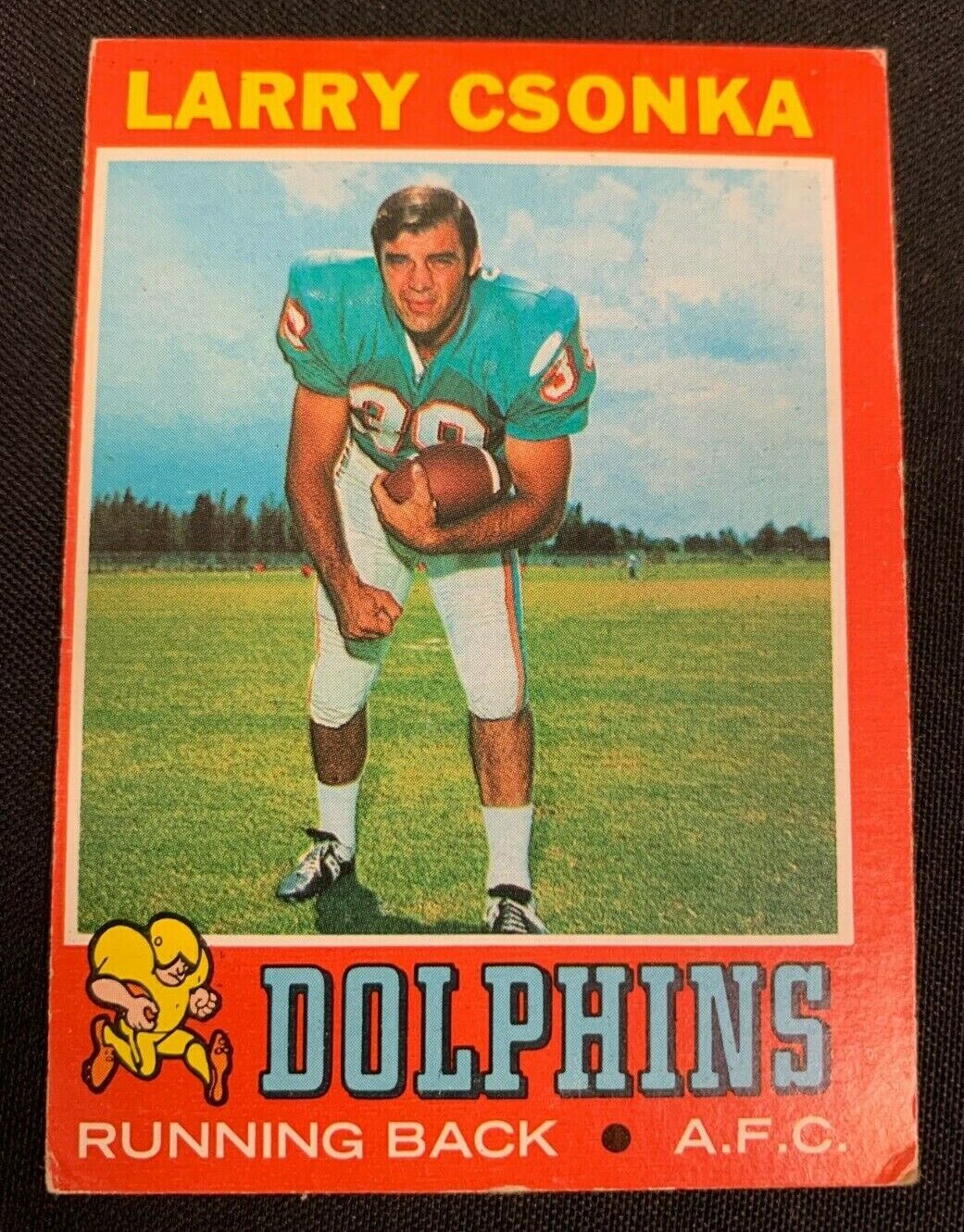 1971 TOPPS FOOTBALL RC ROOKIE CARD *LARRY CSONKA* #45 EX-EXMT (O/C) BV $15 M4. rookie card picture