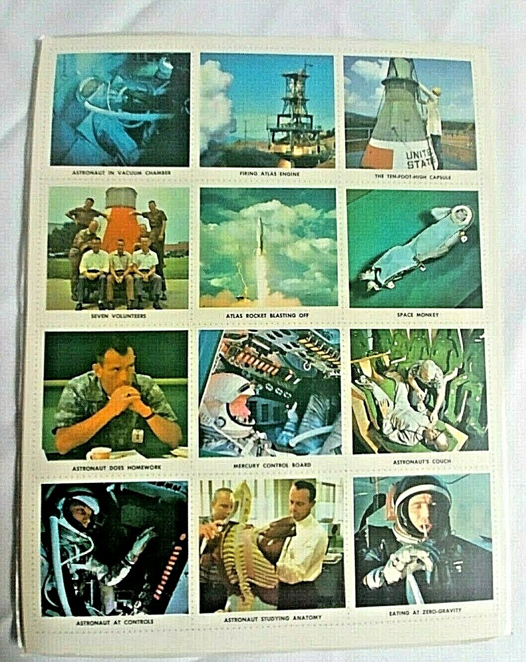1961 golden learn about STAMPS book the astonauts pionneers in space by time MAG