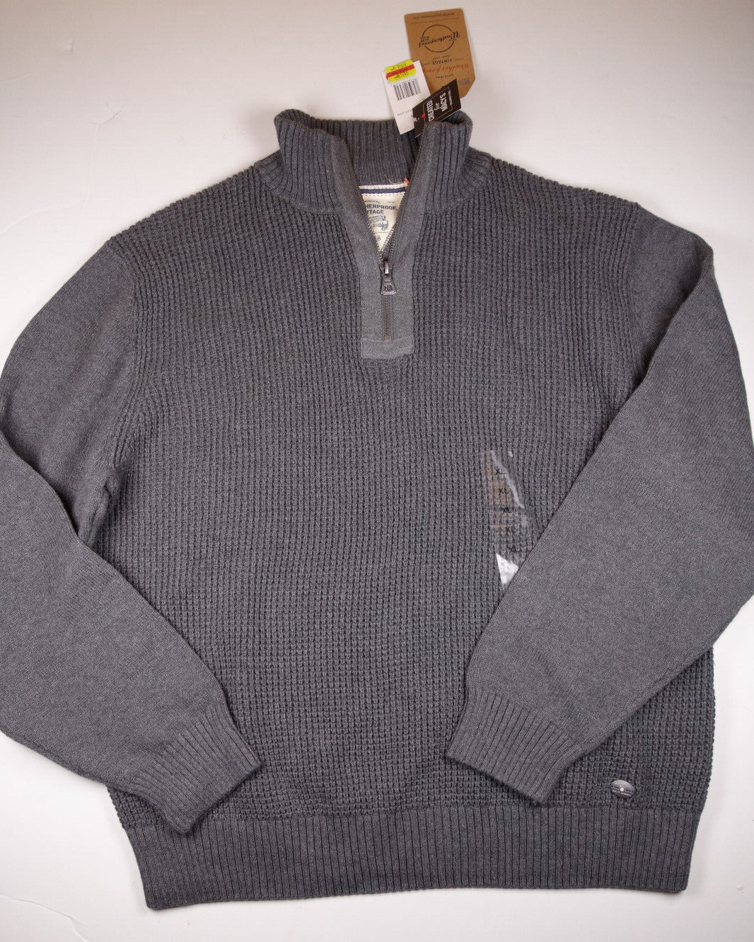 WEATHERPROOF VINTAGE Smoke Gray 1/4 Zip 100% Cotton Knit Pullover Sweater XL | eBay WEATHERPROOF VINTAGE Smoke Gray 1/4 Zip 100% Cotton Knit Pullover Sweater XL | eBay