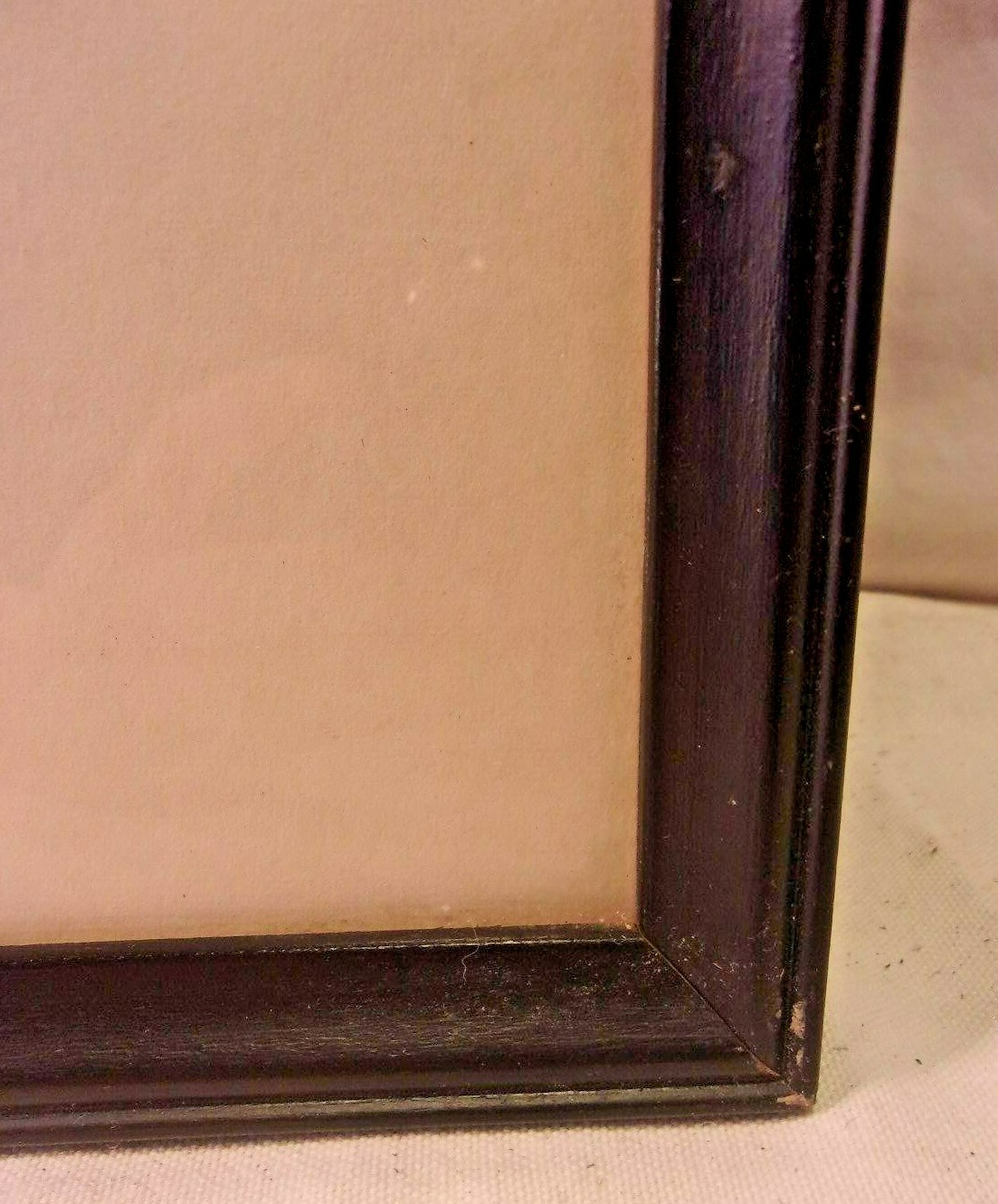 Vintage mid century custom frame with print 27 1/4 x 29 3/4  holds 26x28 1/2