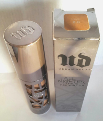 Urban Decay All Nighter Liquid Foundation Full Coverage Matte Waterproof # 8.0