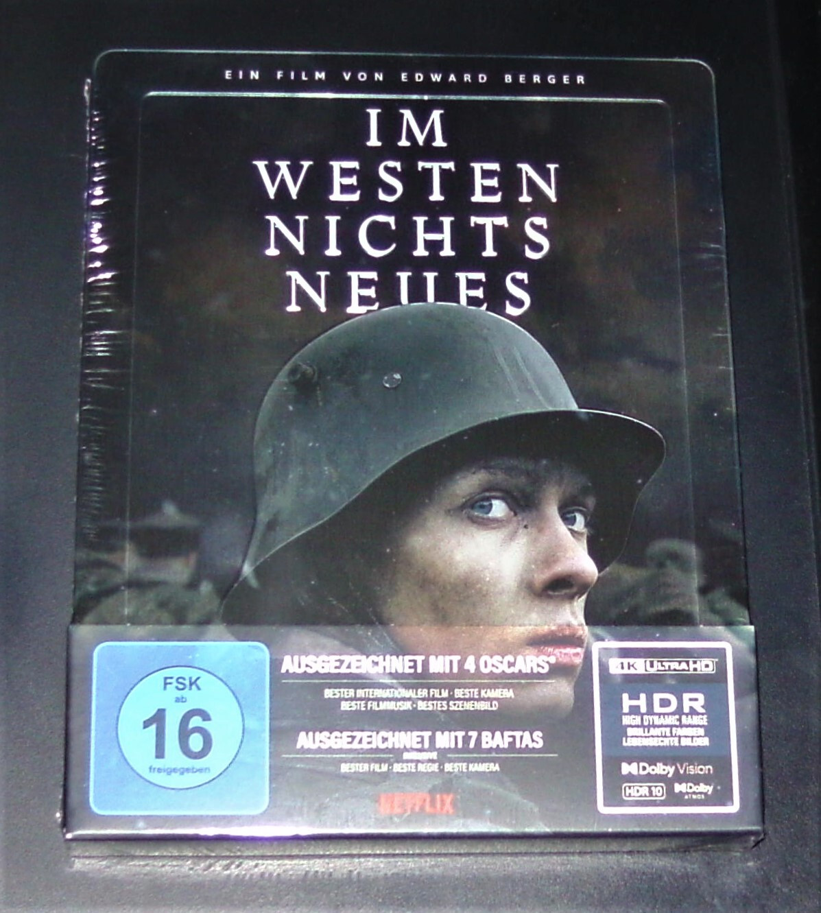 IN West Nichts New 4K Embossed Limited steelbook 4K blu ray+blu ray New