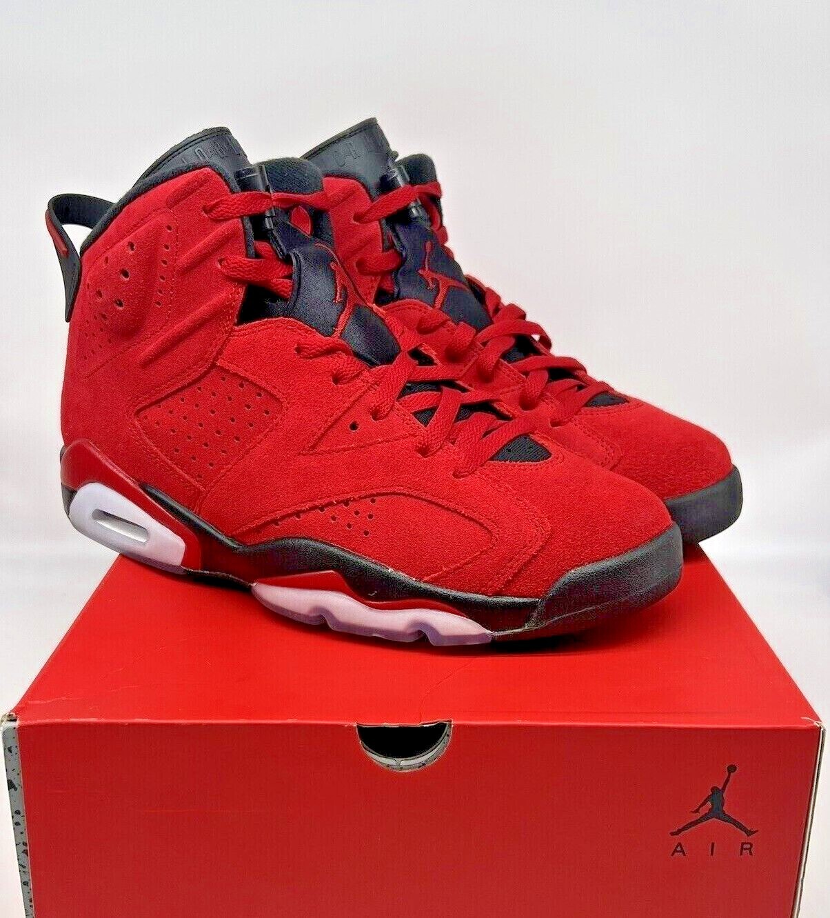 Sz 4/6.5Y/9.5 Nike Air Jordan 6 VI Retro Toro Bravo Varsity Sz 4/6.5Y/9.5 Nike Air Jordan 6 VI Retro Toro Bravo Varsity