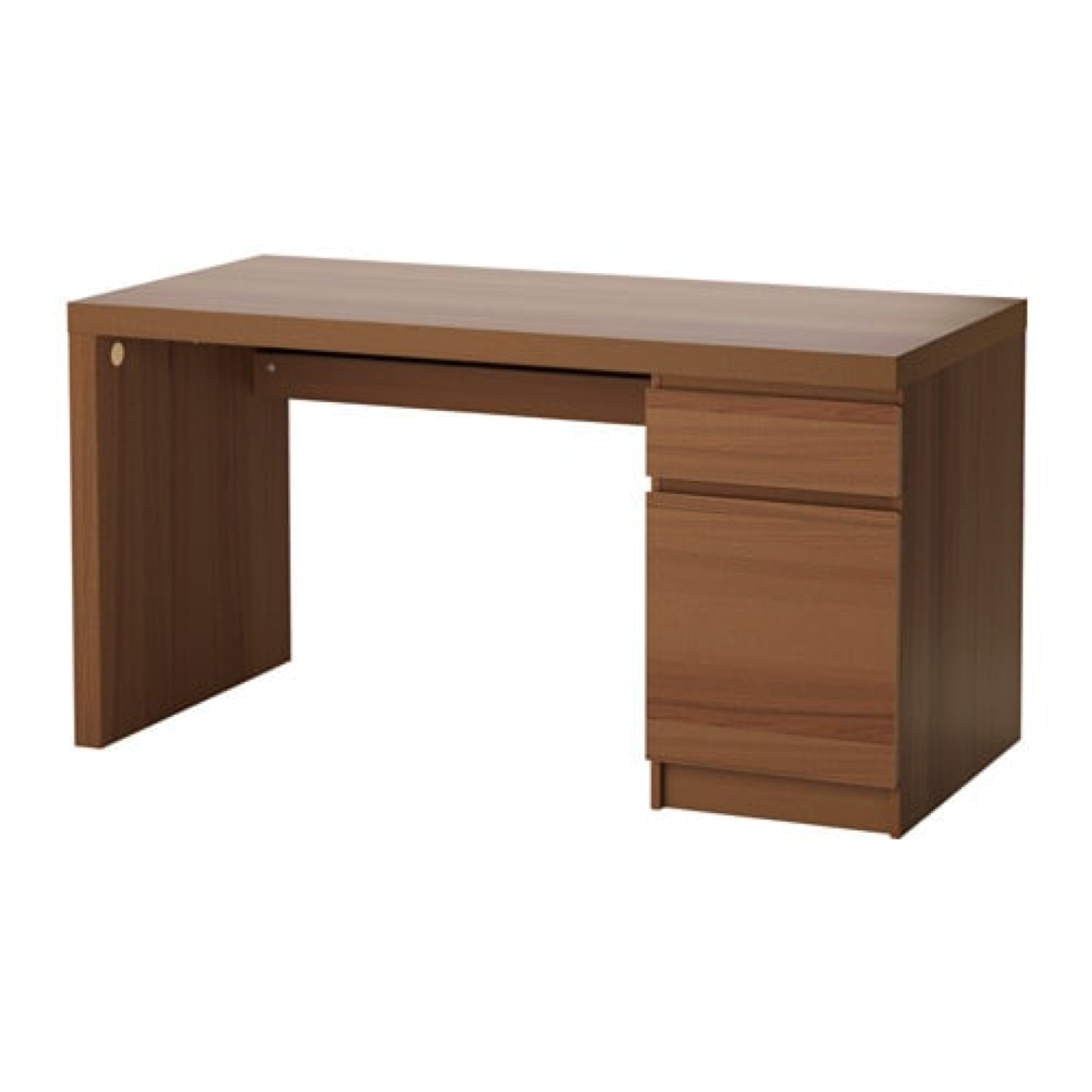 Ikea Malm Desk Brown Stained Ash Veneer 203 275 06