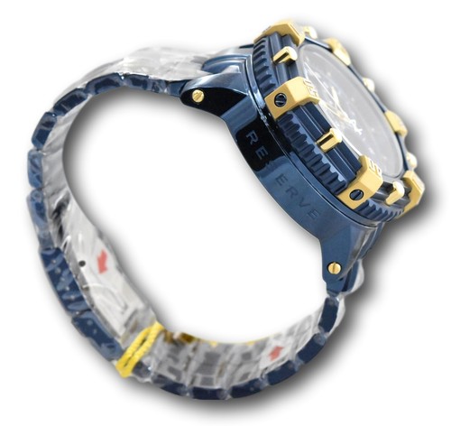 Pre-owned Invicta Reserve Huracan Blue Label Edition Men's 53mm Chronograph Watch 36633