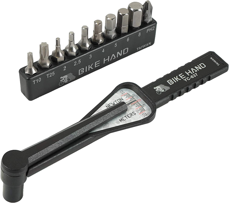 Bikehand Economical Bicycle Bike 1/4 Inch Driver - Torque Wrench Allen Key Tools