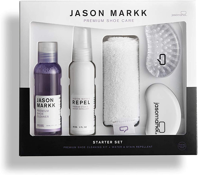 Jason Markk Shoe Cleaner Kit Essentials for Sneaker Cleaning with Brush